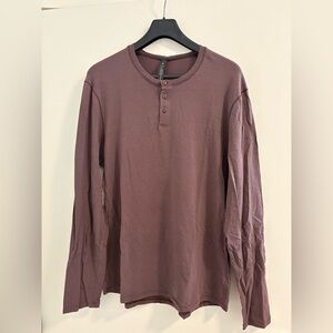 lululemon athletica Long Sleeve Henley Shirt - Mauve